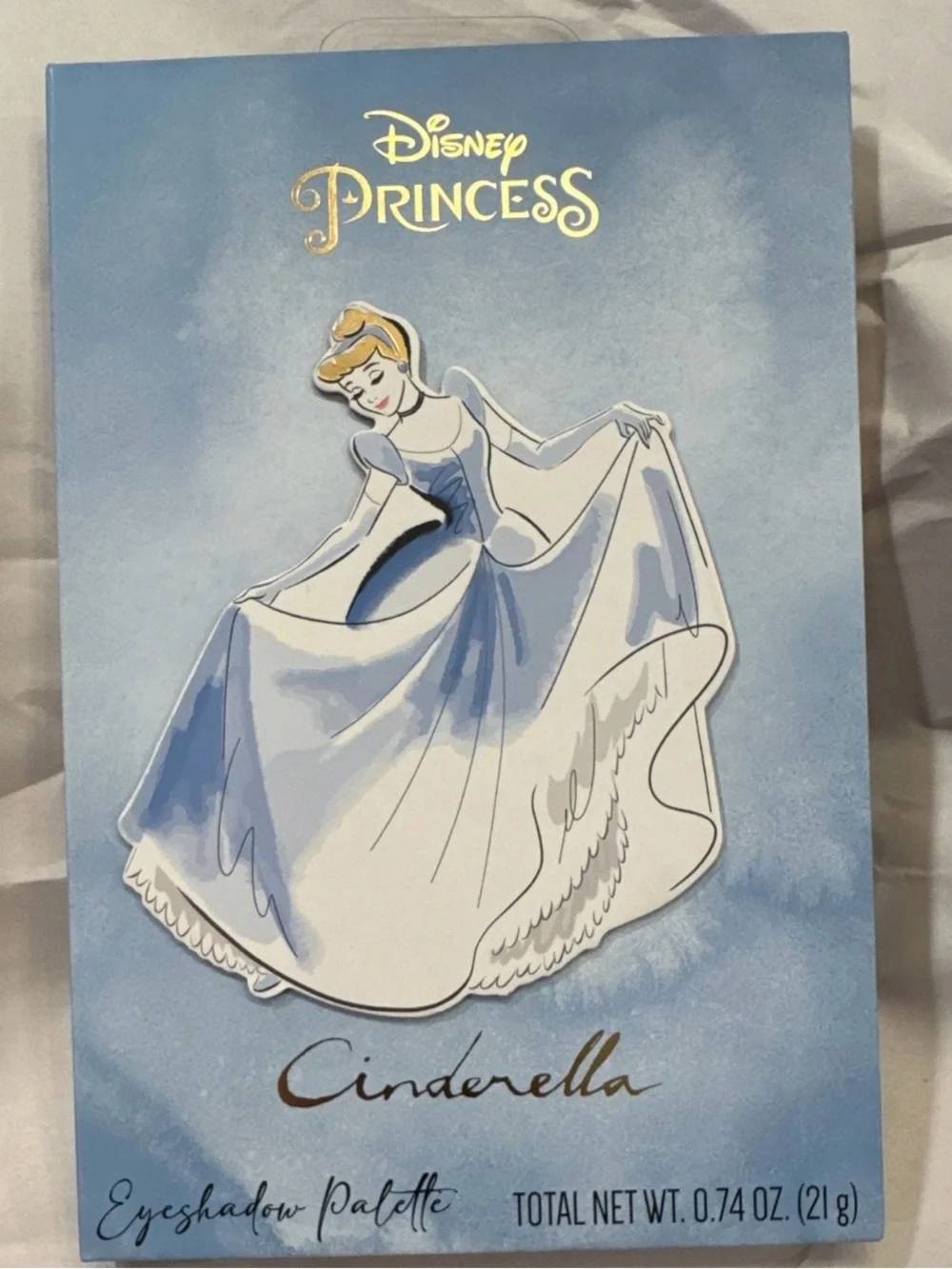 Disney Cinderella Eyeshadow Palette - Light Blue, White & Gold